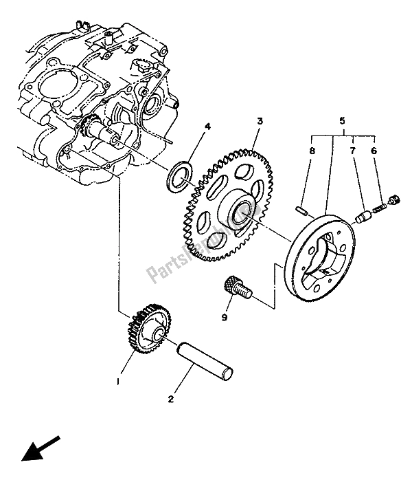 Alle onderdelen voor de Beginner van de Yamaha SR 125 1992