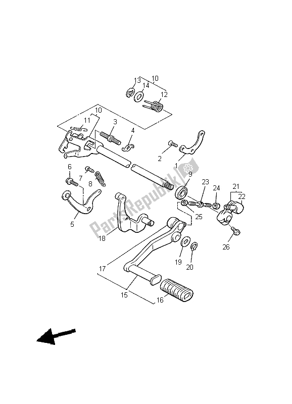 Todas las partes para Eje De Cambio de Yamaha V MAX 12 1200 2002