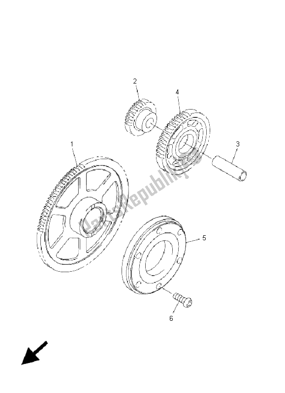 Toutes les pièces pour le Entrée du Yamaha FJR 1300 2001