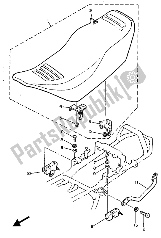 Tutte le parti per il Posto A Sedere del Yamaha XJ 600 1989