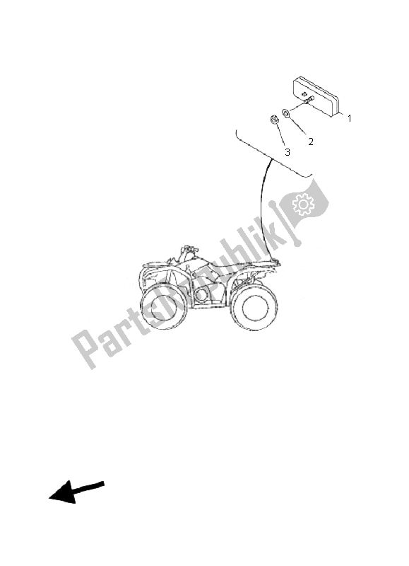 Todas las partes para Eléctrico 2 de Yamaha YFM 350 Grizzly 2X4 2010