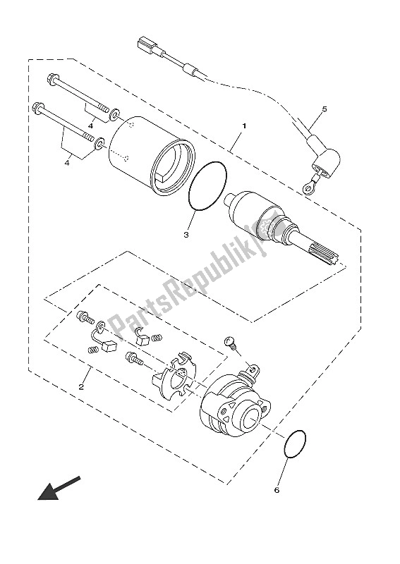 Tutte le parti per il Motore Di Avviamento del Yamaha YZF R 125 2016