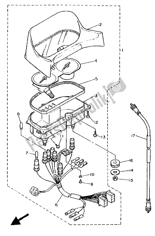 Tutte le parti per il Metro del Yamaha XJ 600S Diversion 1994