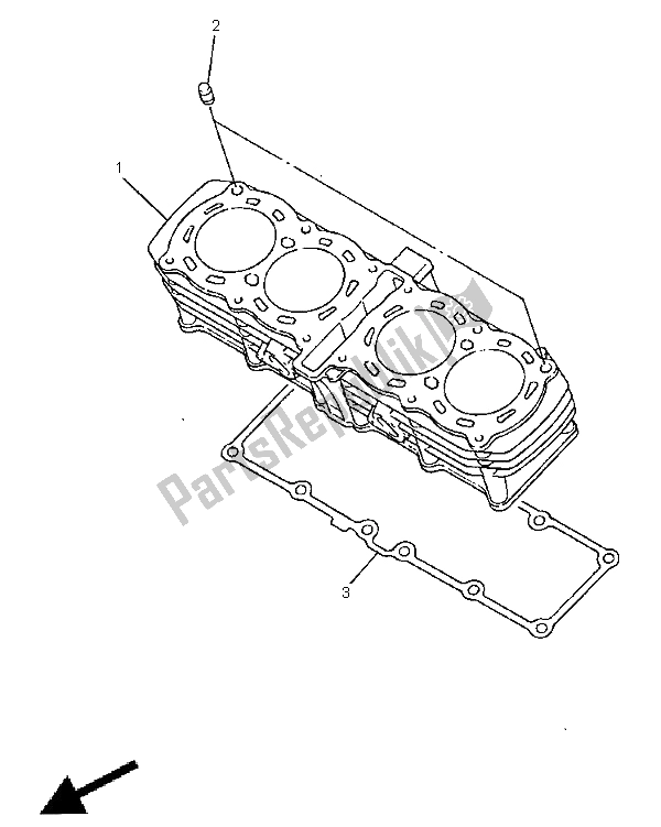 Todas las partes para Cilindro de Yamaha FZS 600 1998