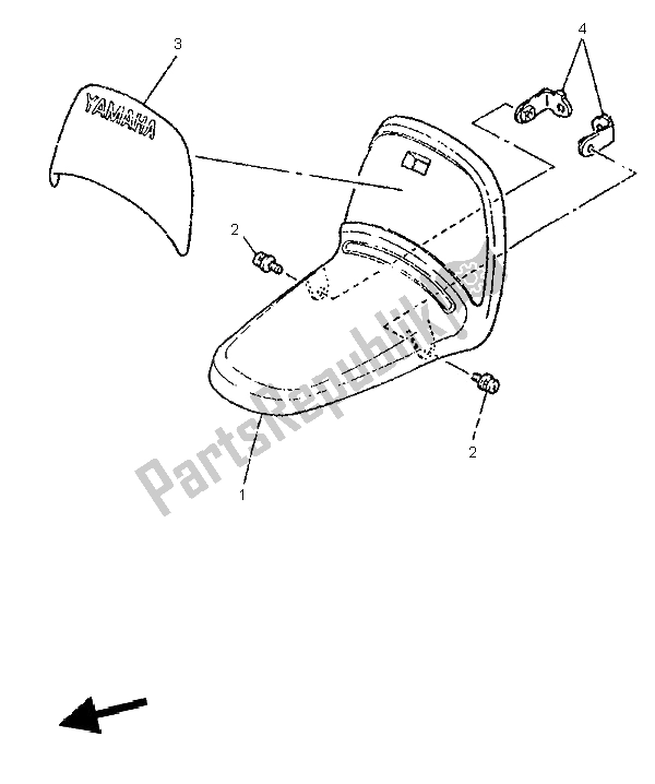 Wszystkie części do Przedni B? Otnik Yamaha PW 50 1996