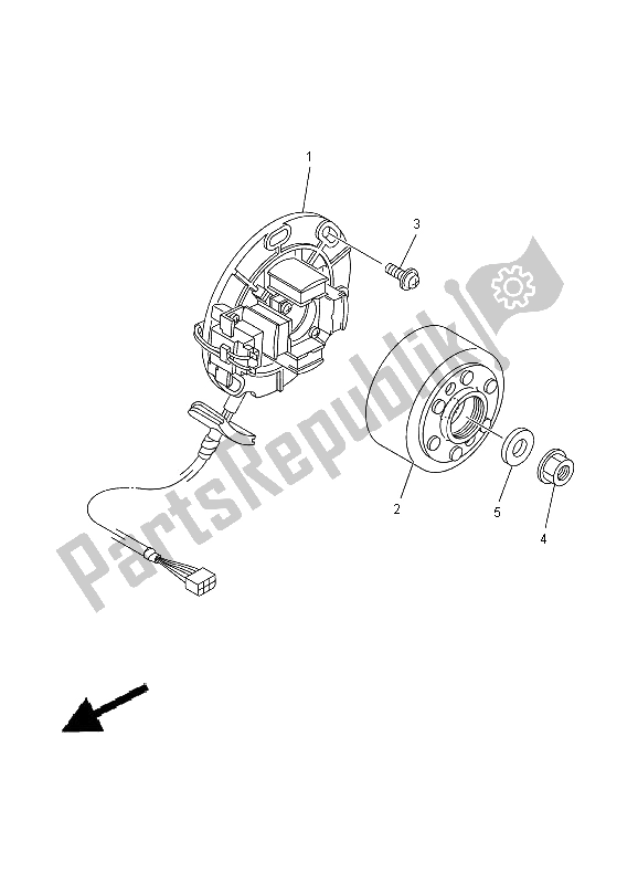 Wszystkie części do Generator Yamaha YZ 250 2000