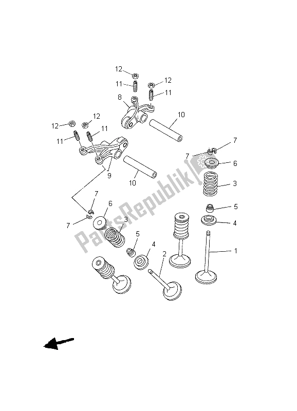 Tutte le parti per il Valvola del Yamaha MT 03 25 KW 660 2006