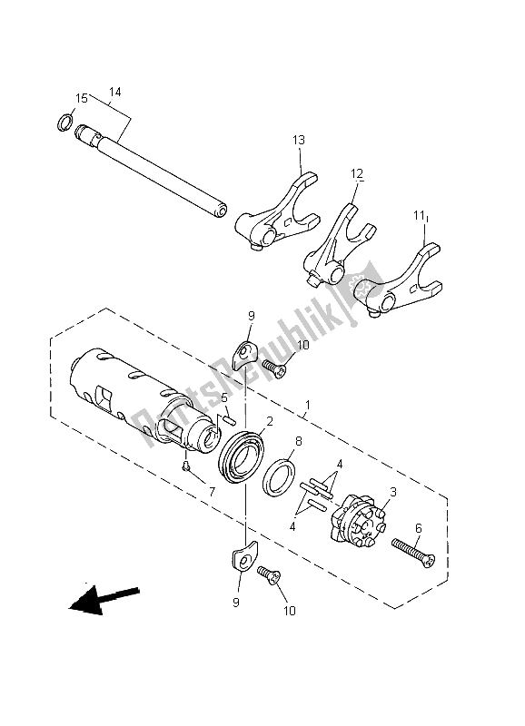 Tutte le parti per il Camma Cambio E Forcella del Yamaha XJ 900S Diversion 2002