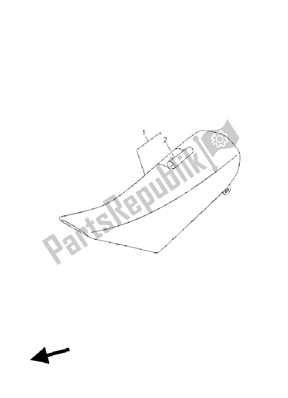 All parts for the Seat of the Yamaha TT R 110E 2011