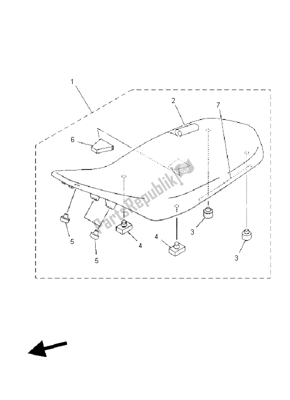 Tutte le parti per il Posto A Sedere del Yamaha YFZ 450 SE 2008