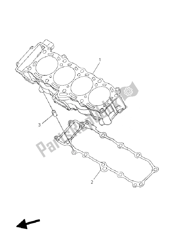 Tutte le parti per il Cilindro del Yamaha FZ1 SA Fazer 1000 2010