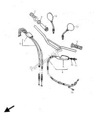 stuurhendel en kabel