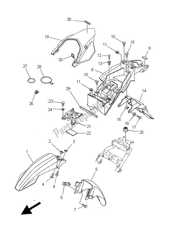 Todas las partes para Defensa de Yamaha XT 660R 2014