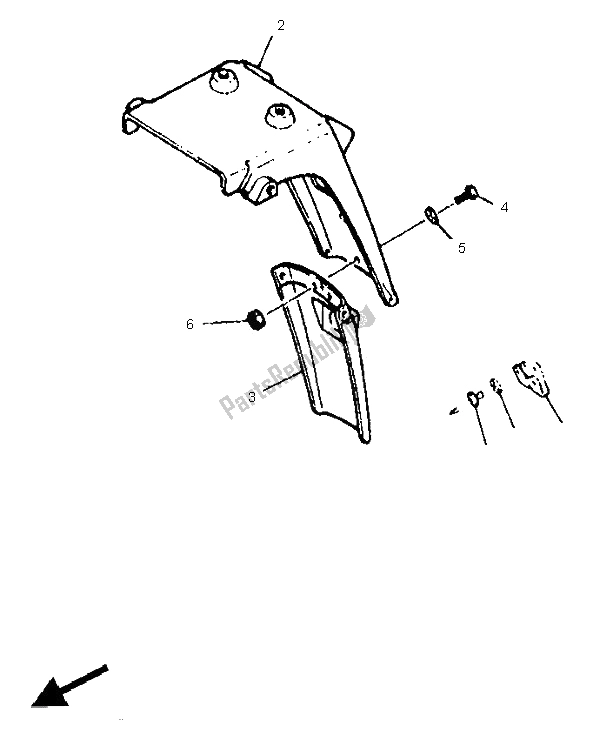 All parts for the Alternate Chassis (swe) of the Yamaha XTZ 660 Tenere 1996