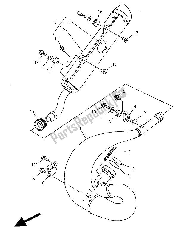 Todas las partes para Cansada de Yamaha YZ 250 1999