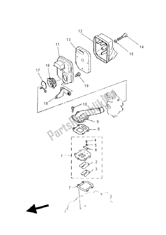 Todas las partes para Consumo de Yamaha PW 50 2010