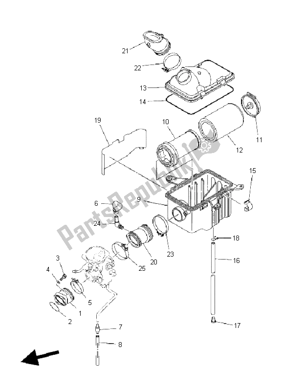 Tutte le parti per il Presa del Yamaha YFM 350 FA Bruin 4X4 2004