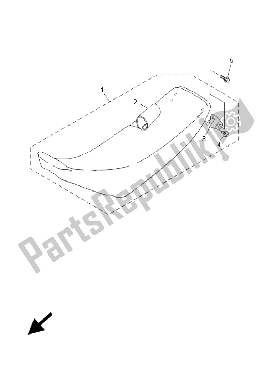 All parts for the Seat of the Yamaha YZ 80 SW LW 2001