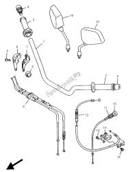 stuurhendel en kabel