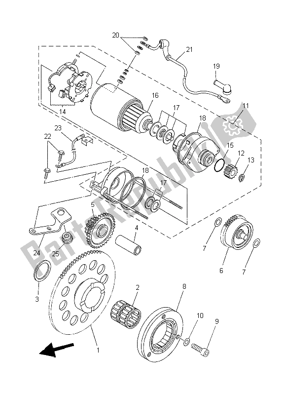 Todas as partes de Embreagem De Partida do Yamaha XT 660R 2006