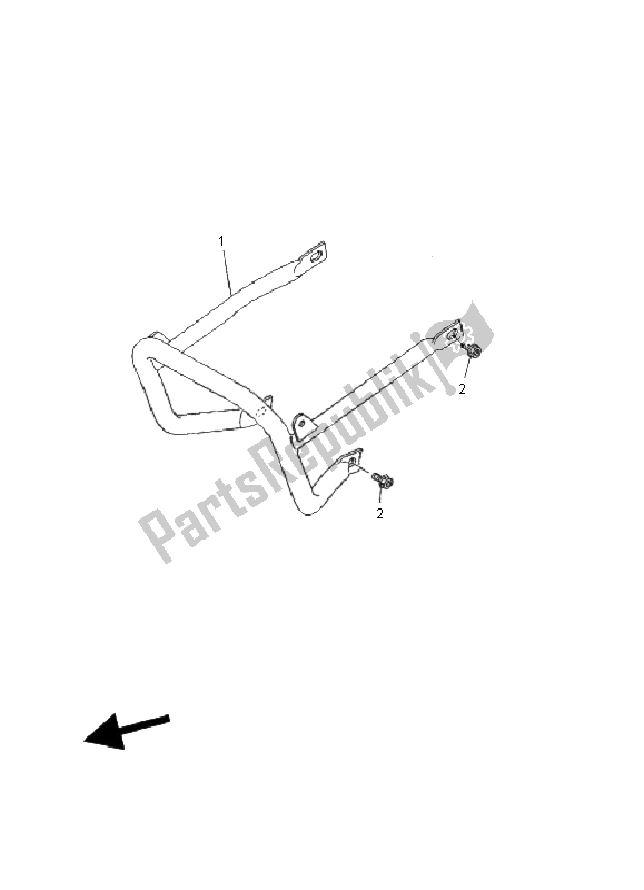 All parts for the Guard of the Yamaha YFM 80 Badger 2000