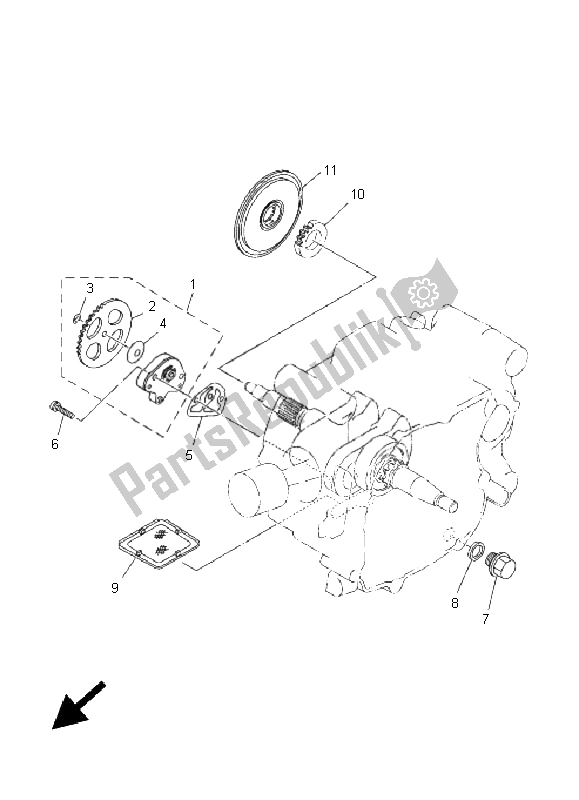 Tutte le parti per il Pompa Dell'olio del Yamaha TT R 90 2005