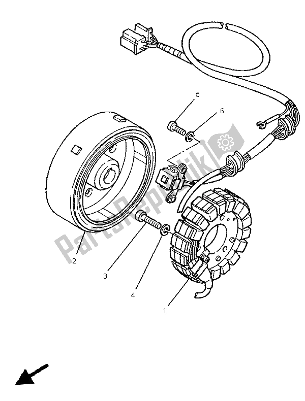 Tutte le parti per il Generatore del Yamaha XV 125 S 1999