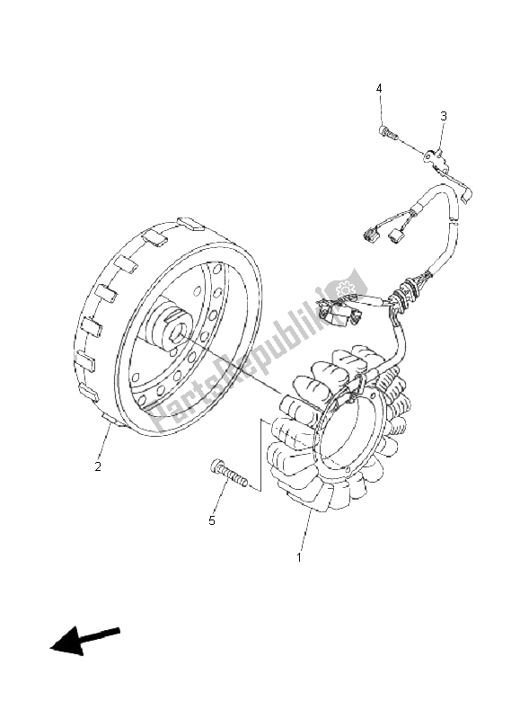 Tutte le parti per il Generatore del Yamaha XVS 1300A Midnight Star 2008