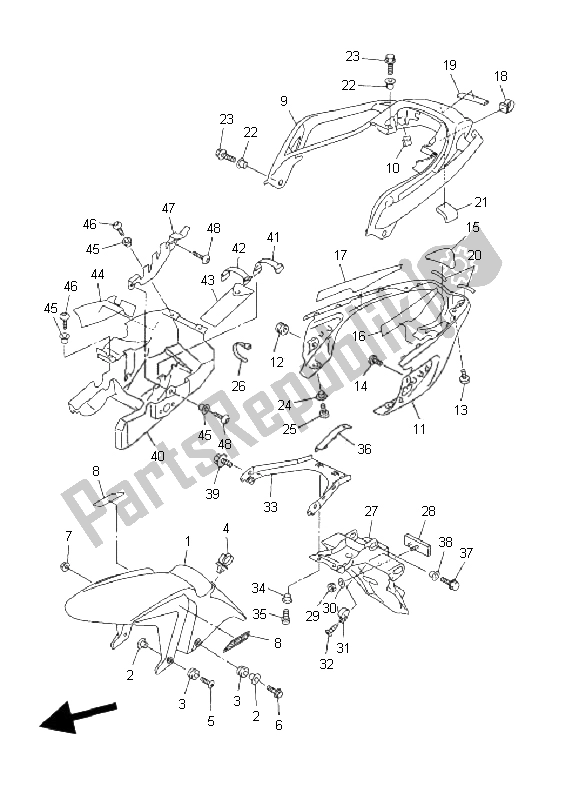 Wszystkie części do B? Otnik Yamaha FZ6 Sahg 600 2008