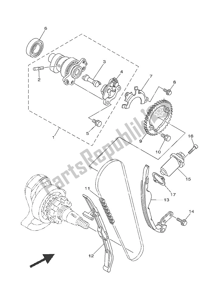 Wszystkie części do Wa? Ek Rozrz? Du I ? A? Cuch Yamaha YXM 700E 2016