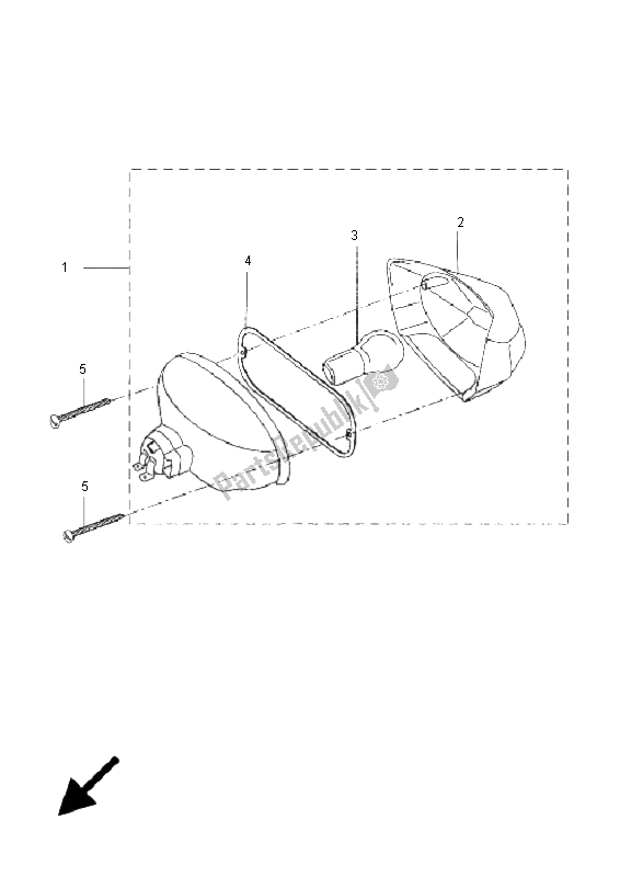 Alle onderdelen voor de Achterlicht van de Yamaha DT 50R SM 2011