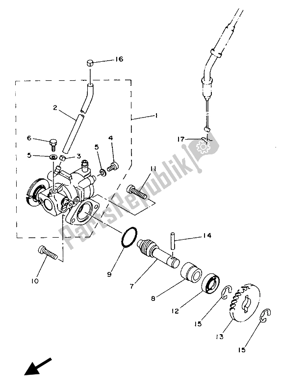 Tutte le parti per il Pompa Dell'olio del Yamaha TZR 125 1993