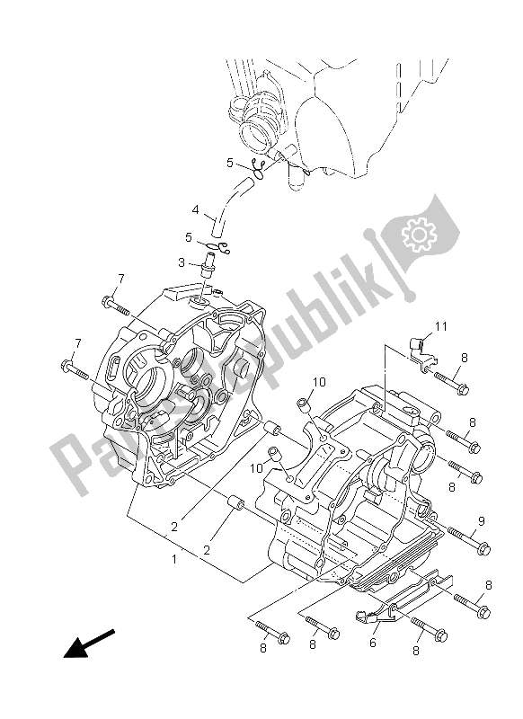 Wszystkie części do Korbowód Yamaha YBR 125 ED 2012