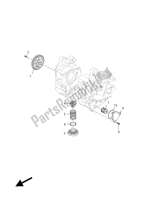 All parts for the Oil Pump of the Yamaha YP 125 RA X MAX Business 2012