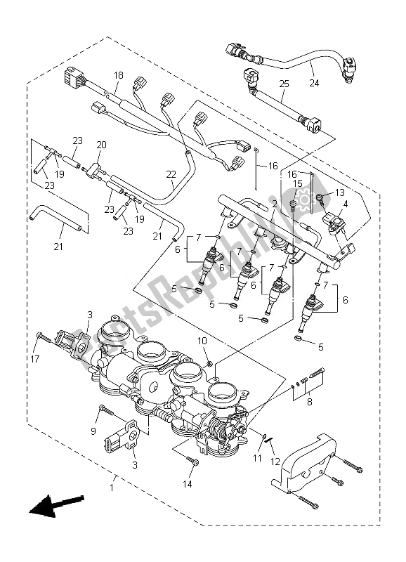 Tutte le parti per il Immissione 2 del Yamaha YZF R6 600 2007