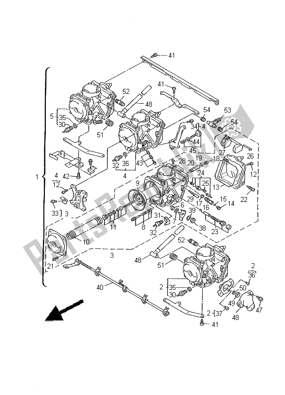 Toutes les pièces pour le Carburateur du Yamaha XJ 600N 2000