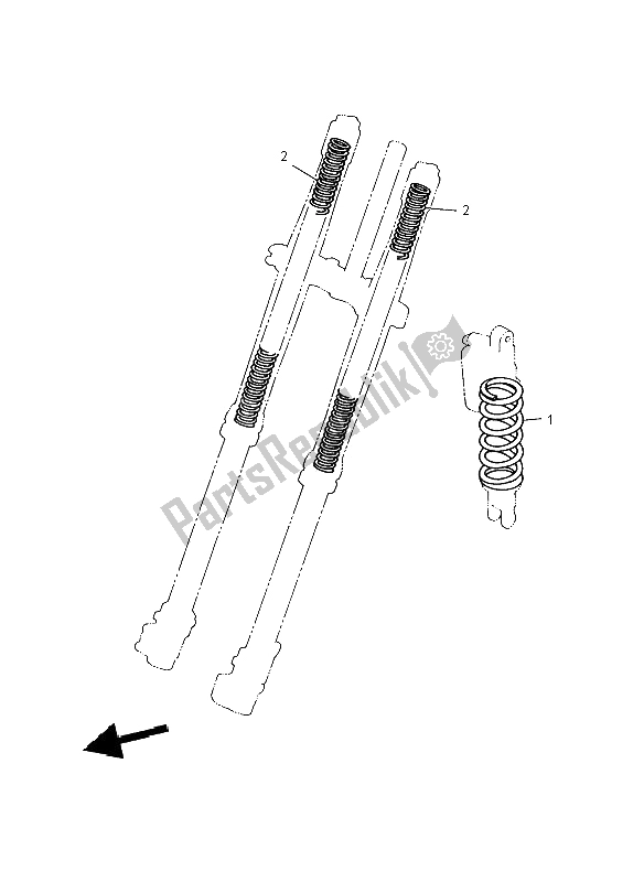 Tutte le parti per il Alternato Per Il Telaio del Yamaha YZ 250 2008