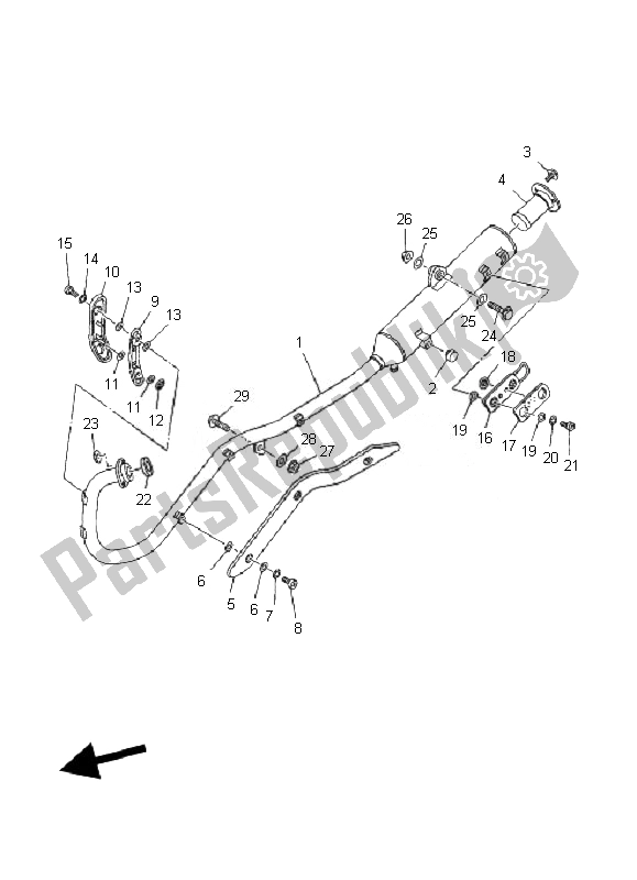 Todas las partes para Cansada de Yamaha TT R 125 SW LW 2007