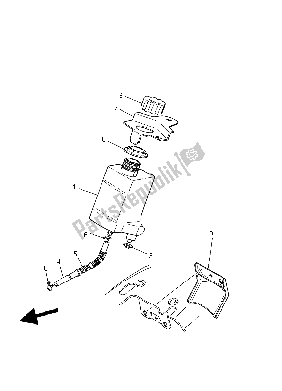 Tutte le parti per il Serbatoio Dell'olio del Yamaha PW 50 2002