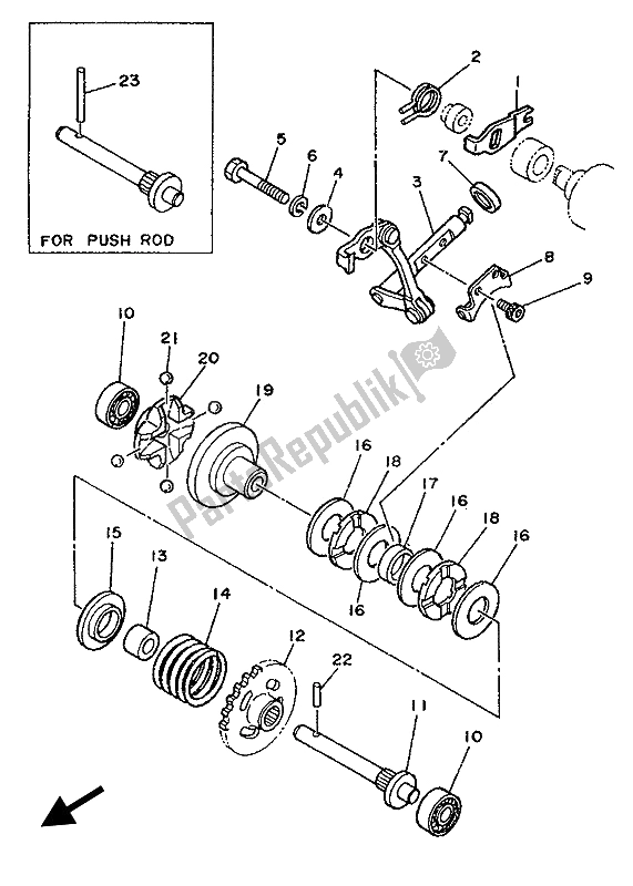 Toutes les pièces pour le Gouverneur du Yamaha YZ 125 LC 1993