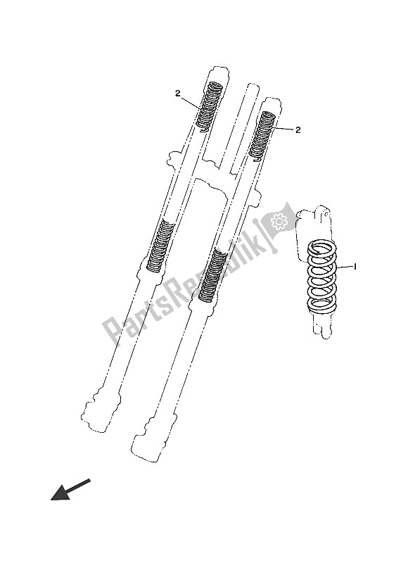 All parts for the Alternate For Chassis of the Yamaha YZ 250 2016