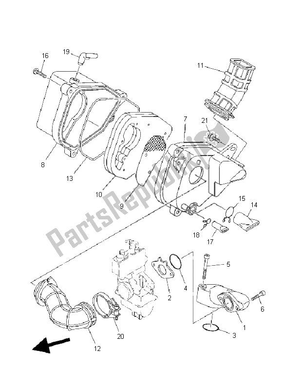 Tutte le parti per il Presa del Yamaha TT R 110E 2008