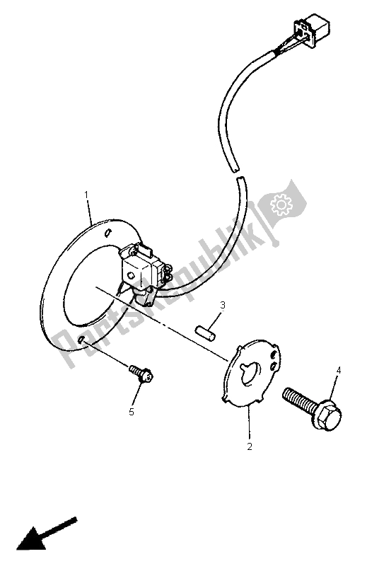 Toutes les pièces pour le Ramasser Bobine Et Gouverneur du Yamaha XJR 1200 1998