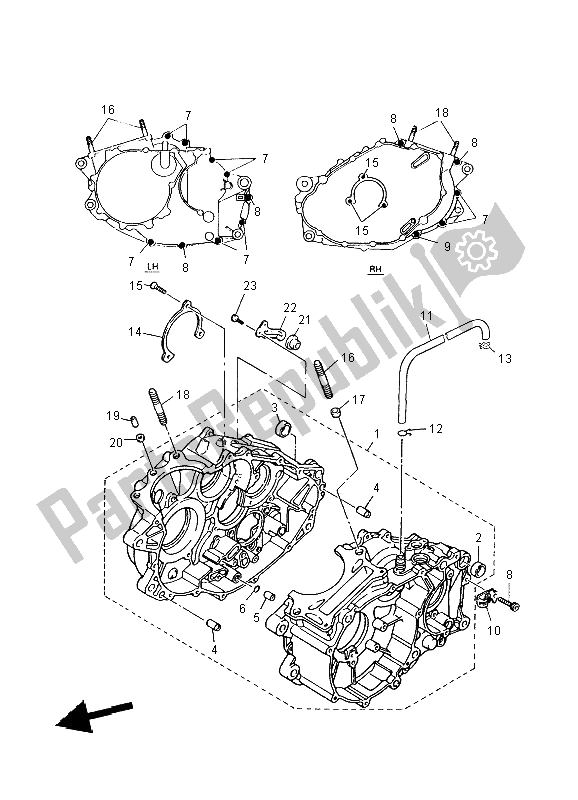 Wszystkie części do Korbowód Yamaha TT 600 RE 2004