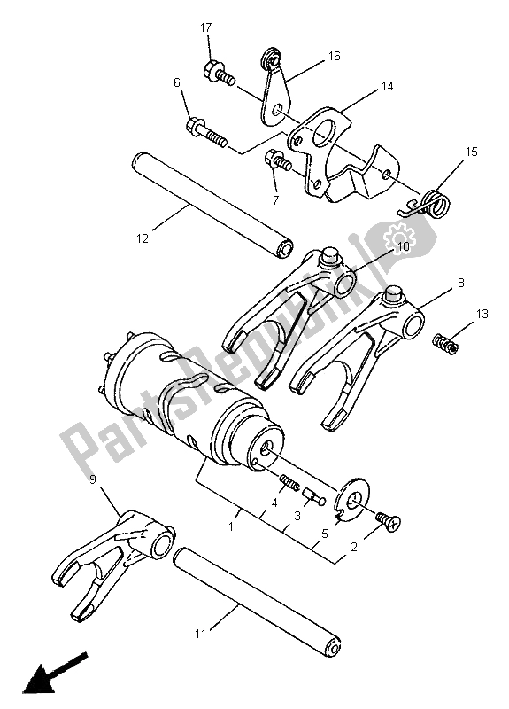 Todas las partes para Cambio De Leva Y Horquilla de Yamaha TDM 850 1995