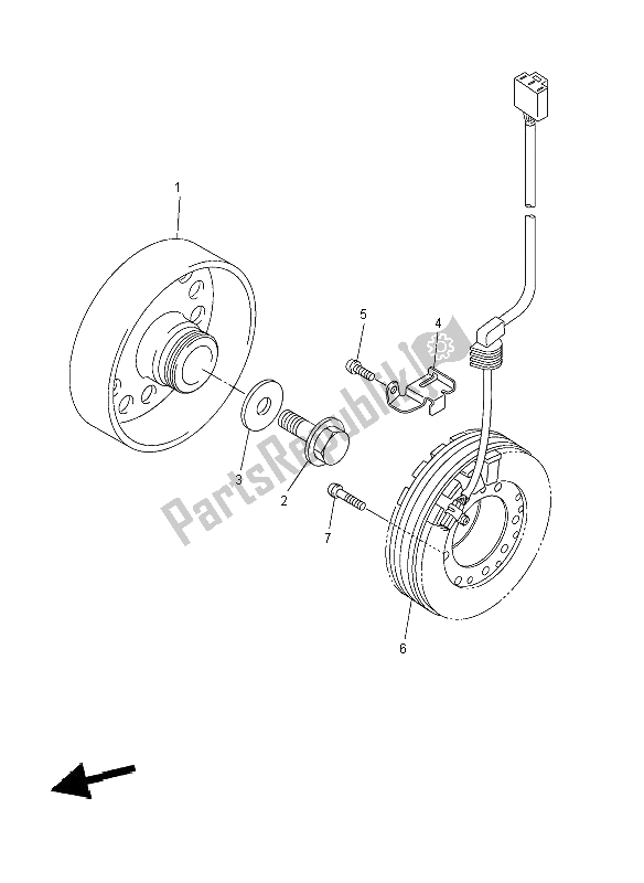 Tutte le parti per il Generatore del Yamaha YZF R6 600 2008