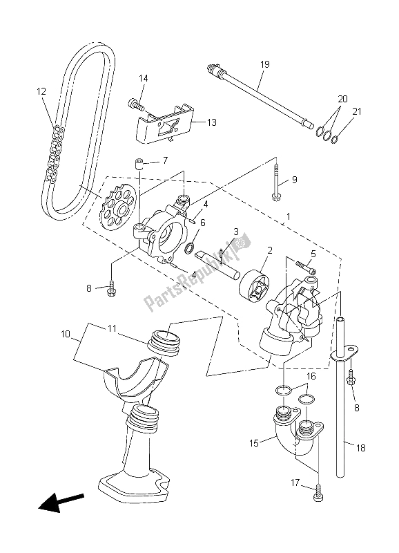 Toutes les pièces pour le La Pompe à Huile du Yamaha YZF R6 600 2006