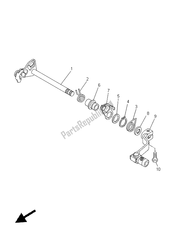 Tutte le parti per il Albero Del Cambio del Yamaha YZ 85 LW 2014