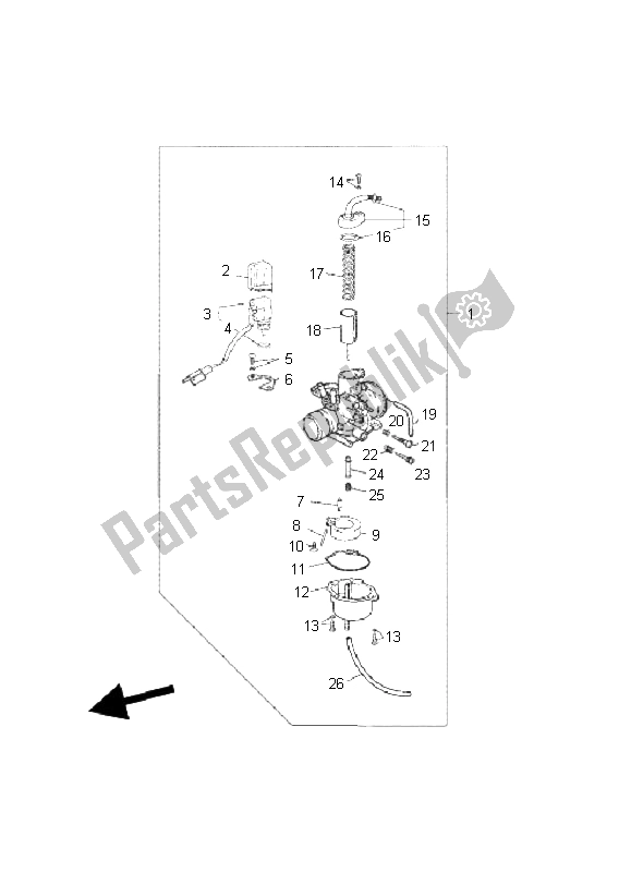 Alle onderdelen voor de Carburator van de Yamaha YN 50R Neos 2011