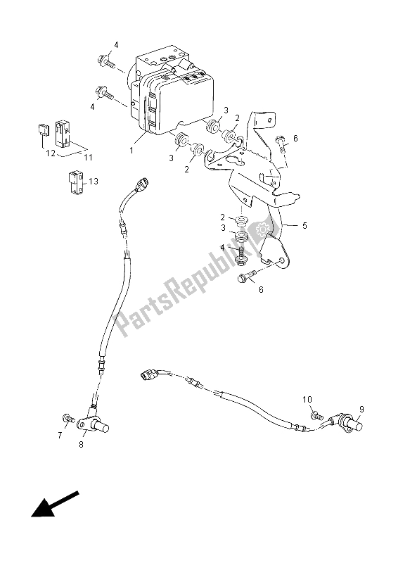 All parts for the Electrical 3 of the Yamaha YP 250 RA X MAX 2012